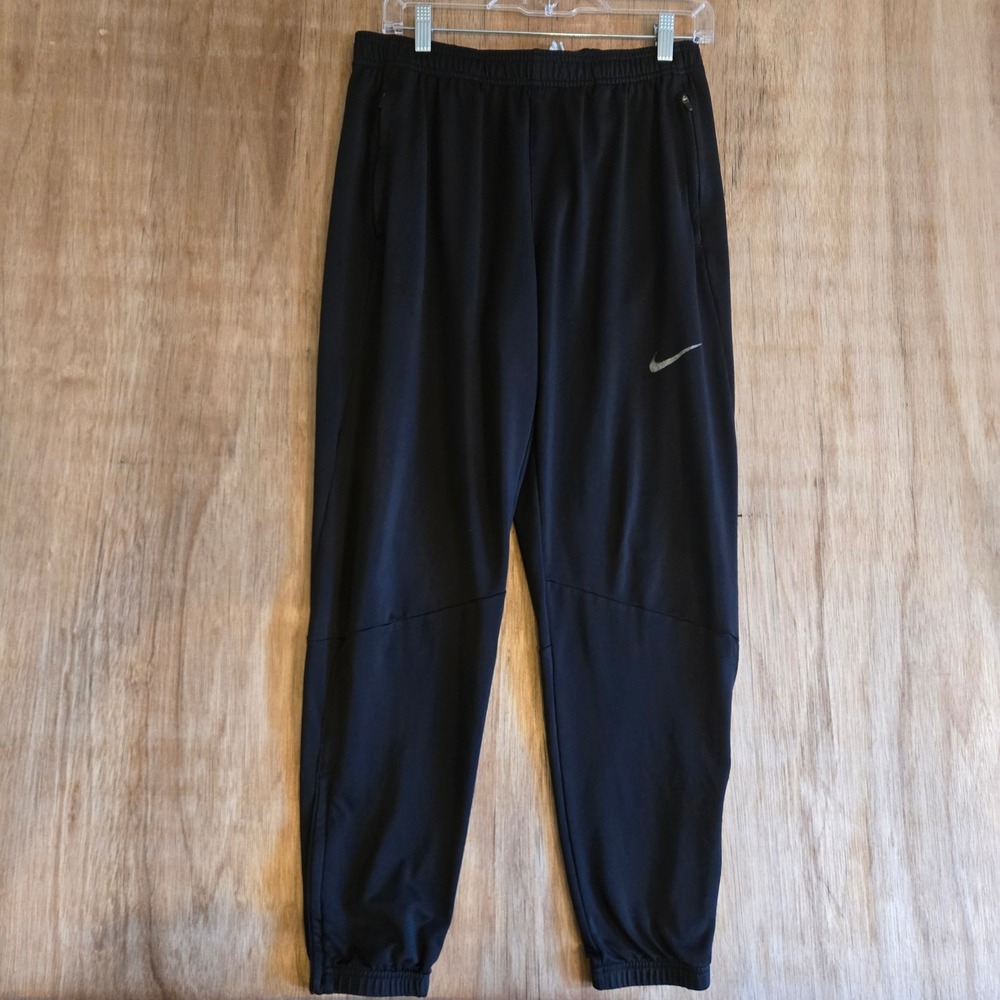 Nike Phenom Elite Men's Dri-FIT Running Pants Size M Black Knit Joggers Sporty